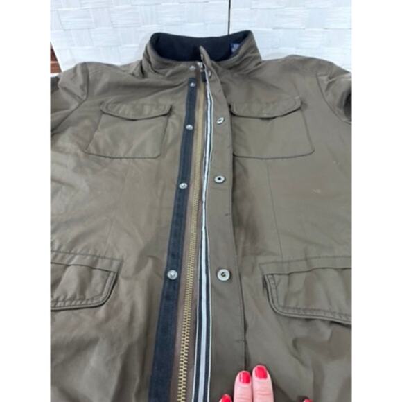 "TOMMY BAHAMA" Men's Wool Lined Coat,Size XLT, Field Jacket, Front Pockets,Green - Picture 7 of 16